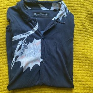 All Saints Black Button Mokapu Shirt (Size M)